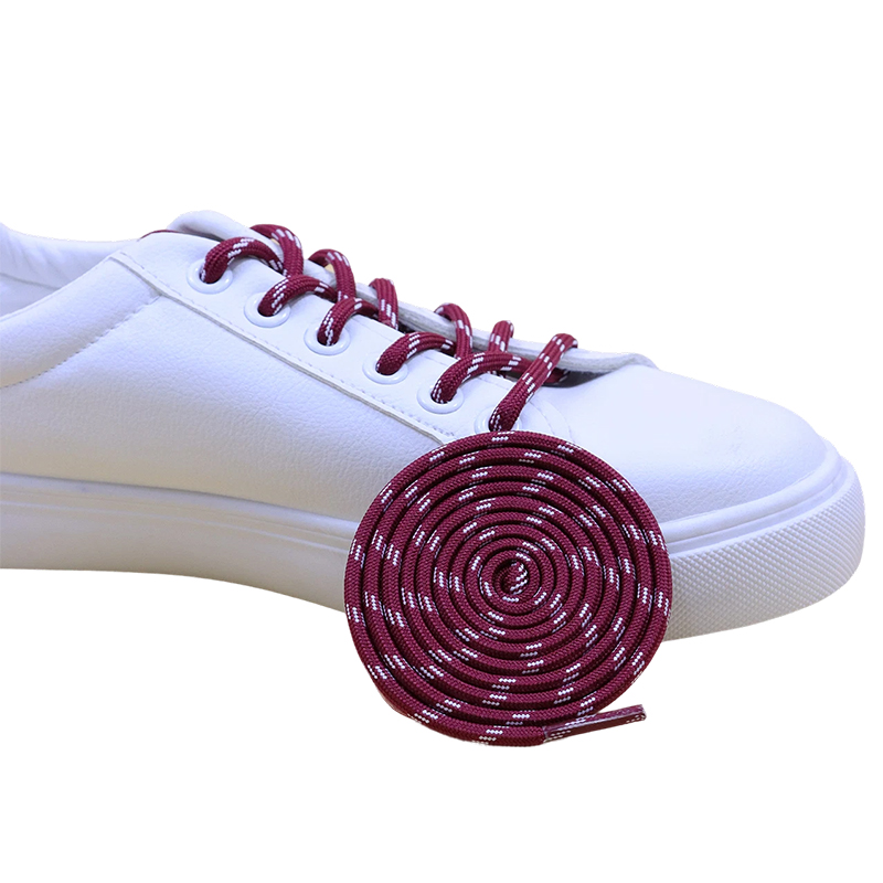 4MM Color Inter-Color Dots Solid Round Shoelaces