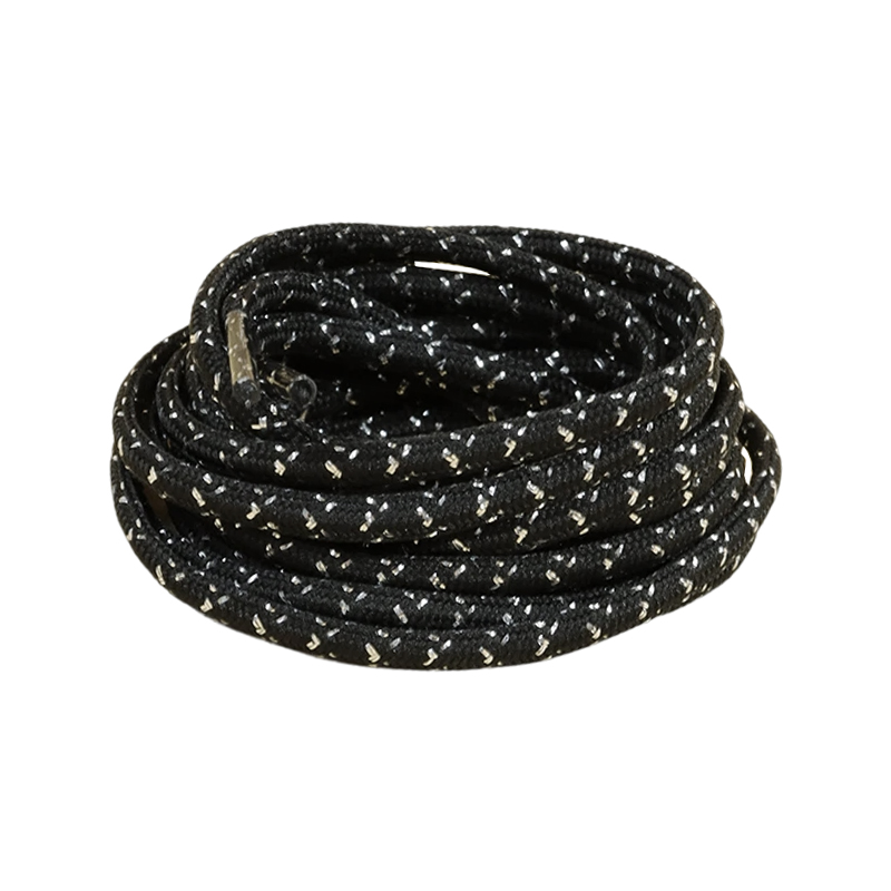 6MM Colorful Silver Onion Solid Flash Oval Shoelaces